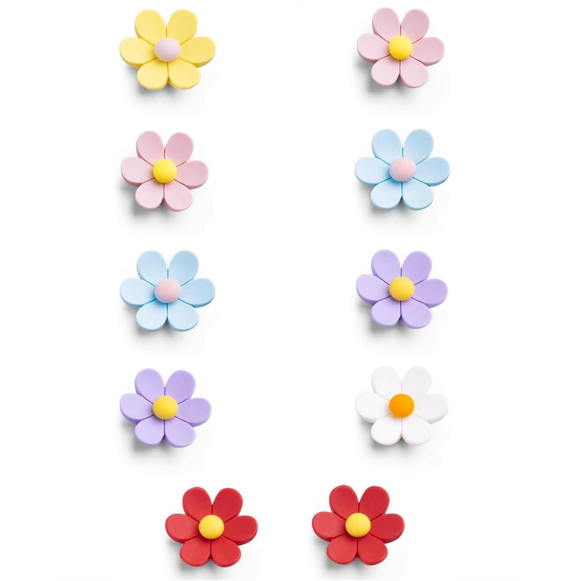SEMITO Fridge Magnet Beautiful 3D Flower Fridge Magnets for Home & Office | Strong Decorative Magnets for Refrigerator, Locker,