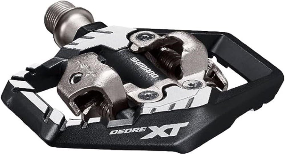 SHIMANO Pedals PD-M8120 Deore XT Trail Wide SPD Pedal, Black, 9/16 inches, PDM8120