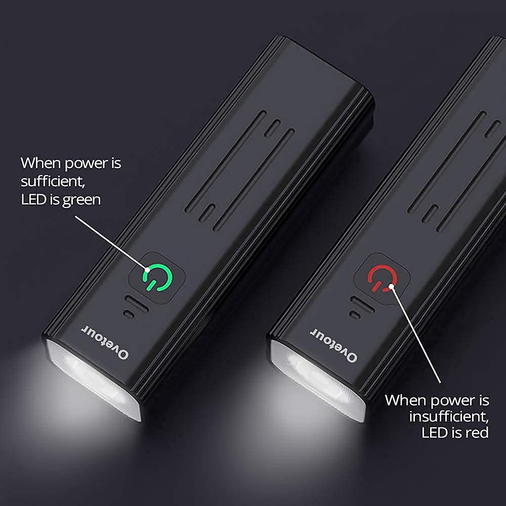 Ovetour 1000 Lumen Usb Rechargeable Bike Light,4000Mah Battery With Power Bank Function,Super Bright Bicycle Front Headlight And