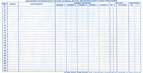Volleyball Scorebook