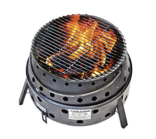 Volcano Grills 3 Grill/Stove Bundle Includes Lid And Cookbook, Grey