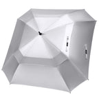 G4Free Extra Large Golf Umbrella Sun Protection Double Canopy Vented Square Uv Umbrella Windproof Automatic Open 68 Inch Oversiz