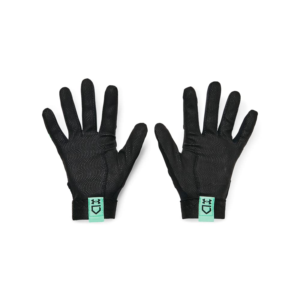 Under Armour Womens Radar Softball Gloves , (002) Black / Antifreeze / Antifreeze , Medium