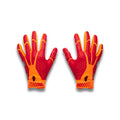 Under Armour Boys Youth Blur Football Gloves, (825) Blaze Orange/Red/Metallic Silver, Youth Medium