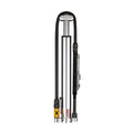 Lezyne Unisex_Adult Minipumpe Cnc Micro Floor Drive Digital Hvg, Silber-Glnzend 90Psi, 30Cm, 1-Mp-Mfdr-V206Hvdg Mini Pump, Silve
