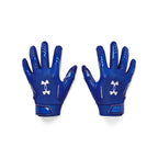 Under Armour Boys' F9 Nitro Football Gloves, (400) Royal/Capri/Metallic Silver, Small