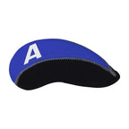 11Pcs/Set Neoprene Iron Headcover Set With Large No. For All Brands Callaway,Ping,Taylormade,Cobra Etc. (Blue & Black)
