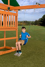 Standard Swingset Seat With Chains | Yellow | 150Lb Capacity | 58'' Zinc-Plated Chain W/Vinyl Coating | Easy Assembly, Easy Inst