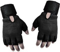 Alliedsales Sg40 Black Netted Gym And Fitness Gloves With Wrist Support