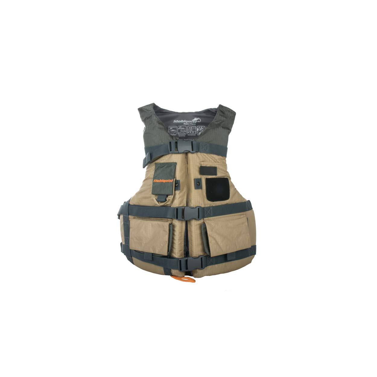 Stohlquist Spinner Youth Fishing Lifejacket (Pfd)-Khaki-Y L/A Xs