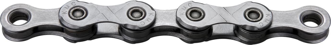 KMC X12 Chain 12-Speed | Mountain Bike/Road/Gravel | Shimano & Campagnolo Compatible | 126 Links, Missing Link Included | Silver