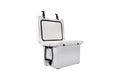 Mammoth Ranger 25 Cooler, Insulated Hard Ice Chest With 25 Quart Capacity, Holds 30 Cans, Great For Boat, Camping, White