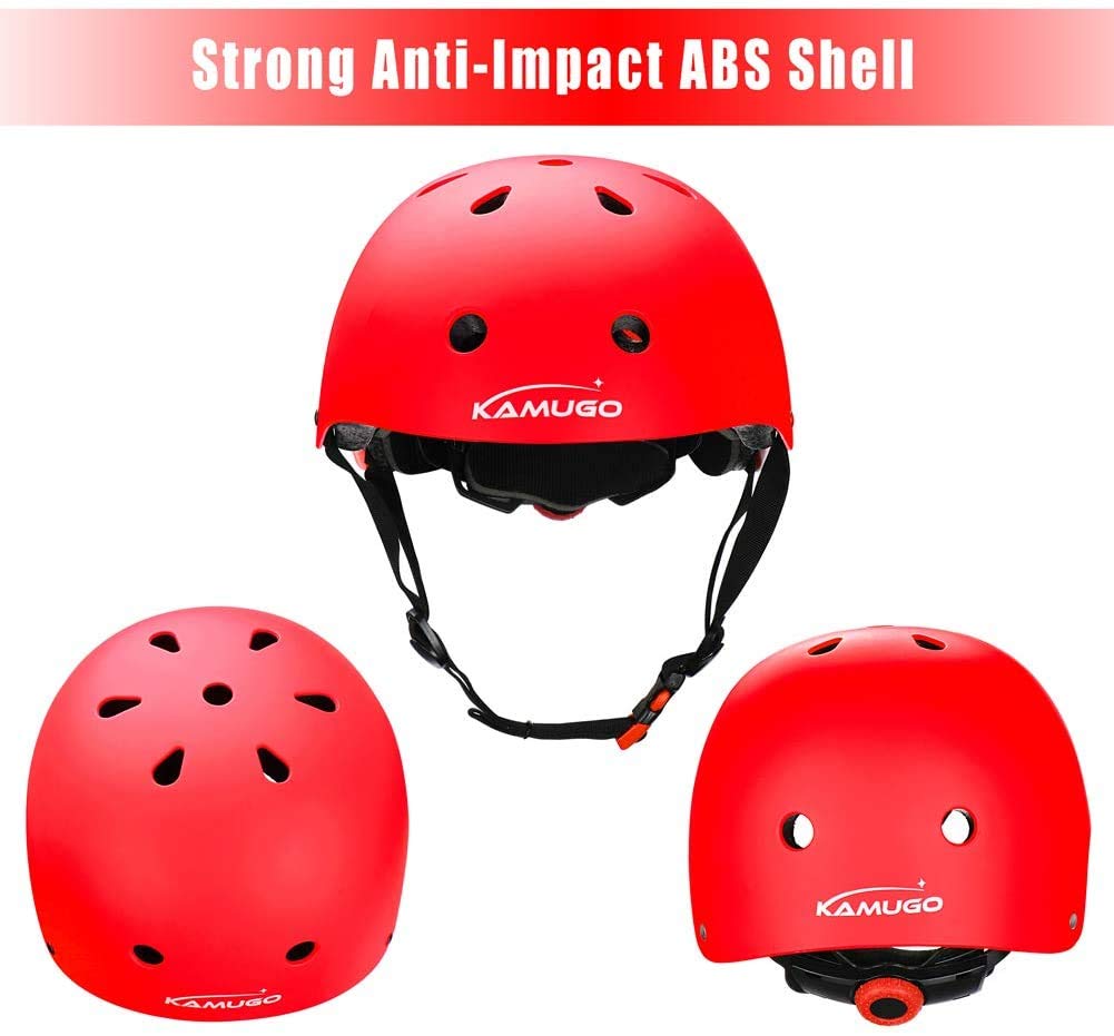 Kamugo Kids Adjustable Helmet, Suitable For Toddler Kids Ages 2-14 Boys Girls, Multi-Sport Safety Cycling Skating Scooter Helmet