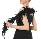 Flydreamfeathers Kids Feather Boa 25 Gram, 4 Feet Long Chandelle Feather Boa, Great For Party, Kids Party, Halloween Costume, Ch