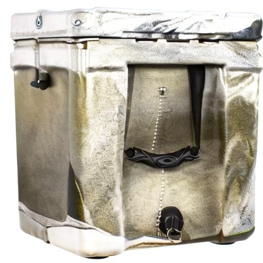 Frosted Frog Desert Camo 75 Quart Ice Chest Heavy Duty High Performance Roto-Molded Commercial Grade Insulated Cooler
