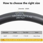 2 Pack 29'' Bike Tubes 29X2.125/2.2/2.3/2.35/2.40 Fv48 Presta Valve 29'' Tubes Compatible With 29 X 2.125 29 X 2.20 29 X 2.25 29