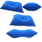 Mxjzw 3 Pack Ultralight Inflatable Pillow Small Squared Flocked Fabric Air Pillow Beach Pillow For Camping,Napping,Desk Rest,Hik