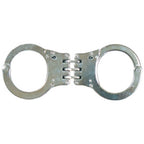 Detective Double-Lock Handcuffs With 3 Hinges - Nickel