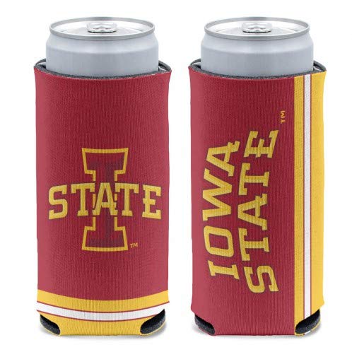 Wincraft NCAA Iowa State Cyclones Slim Can Cooler, Team Colors, One Size