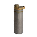 GRAYL UltraPress Titanium 16.9 oz Water Purifier & Filter Bottle for Hiking, Backpacking, Survival, Bushcraft, Travel (Coyote Br