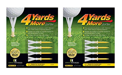 4 Yards More Golf Tee 4pack Standard 2 3/4 (2 Count)