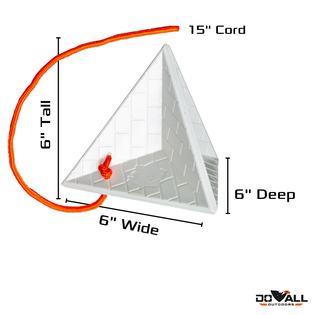 Do All Outdoors Great Pyramid Ground Bouncer Self-Healing Impact Seal .22-.50 Shooting Target With 16 Ft. Of Rope