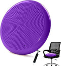 Acupression Balance Disc Cushion with Air Pump, 33 cm Wobble Stability Trainer for Core Strength, Posture Correction, Yoga, Gym,
