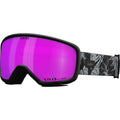 Giro Millie Ski Goggles - Snowboard Goggles for Women & Youth - Black & Grey Botanical Lux Strap with VIVID Pink Lens