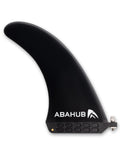 Abahub 8 Sup Single Center Fin With 1 No Tool Fin Screw, Fiberglass Reinforeced 8 Inch Sup Replacement Fins For Surfboard, Stand