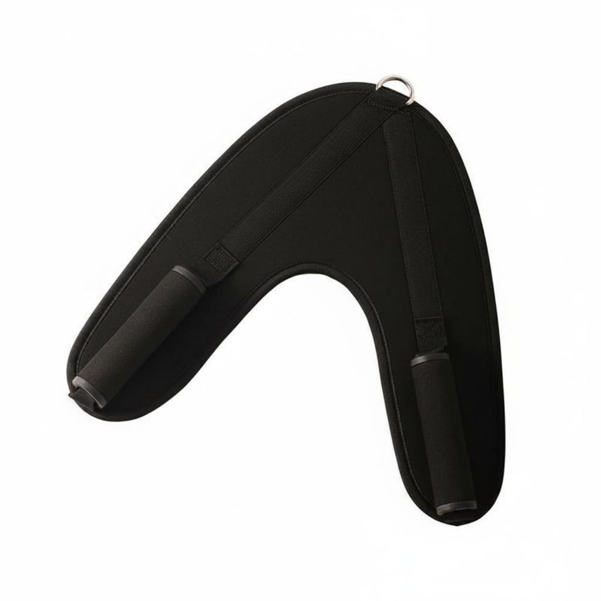 Clovrix Padded Abdominal Training Strap Curved Ab Crunch Harness Strapping Straps Hand Grips For Gym, Handle Black | Exercisers
