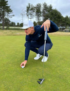 Lamkin Sinkfit Pu Pistolclaw Golf Grips, Putter Grips, With Lamkins Fingerprint Technology, Gray/Blue