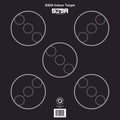 Maple Leaf S3DA 3D Target Face Black ASA 25 pk.