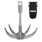 Grappling Hook Folding Survival Claw Multifunctional Stainless Steel Hook For Outdoor Camping Hiking Tree Rock Mountain Climbing