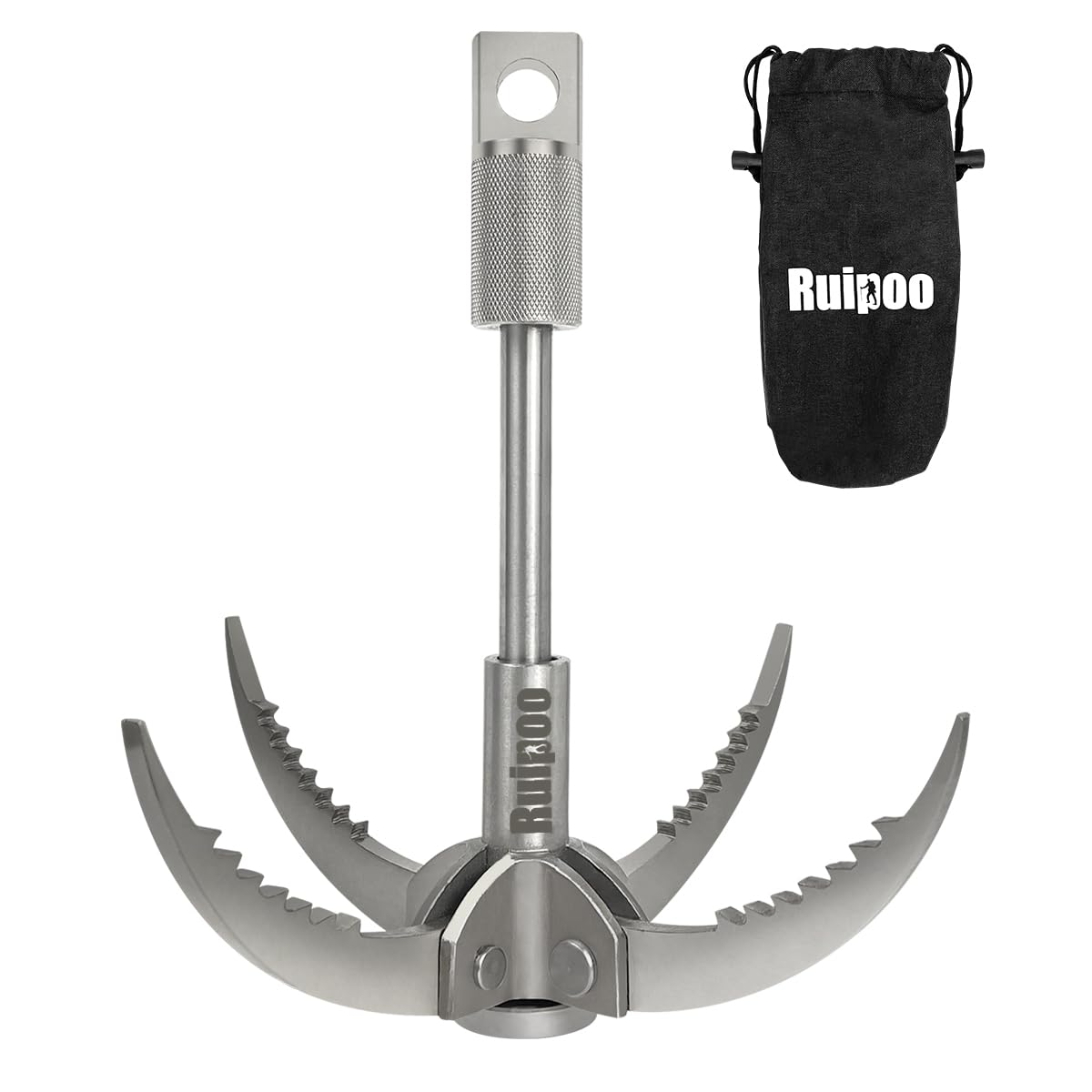 Grappling Hook Folding Survival Claw Multifunctional Stainless Steel Hook For Outdoor Camping Hiking Tree Rock Mountain Climbing