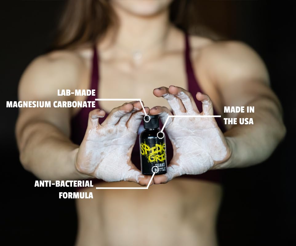 Spider Chalk 2Oz Liquid Chalk For Gym, Weightlifting, Rock Climbing, Powerlifting. No Mess, Skin Friendly, Lab-Grade, Safe Ingre