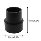 Jcbiz 6Pcs Replacement Mini Rubber Leg Tip Black 40X25Mm Trampoline Legs Rubber Caps Prevent Shaking Jump Bed Pipe Cover