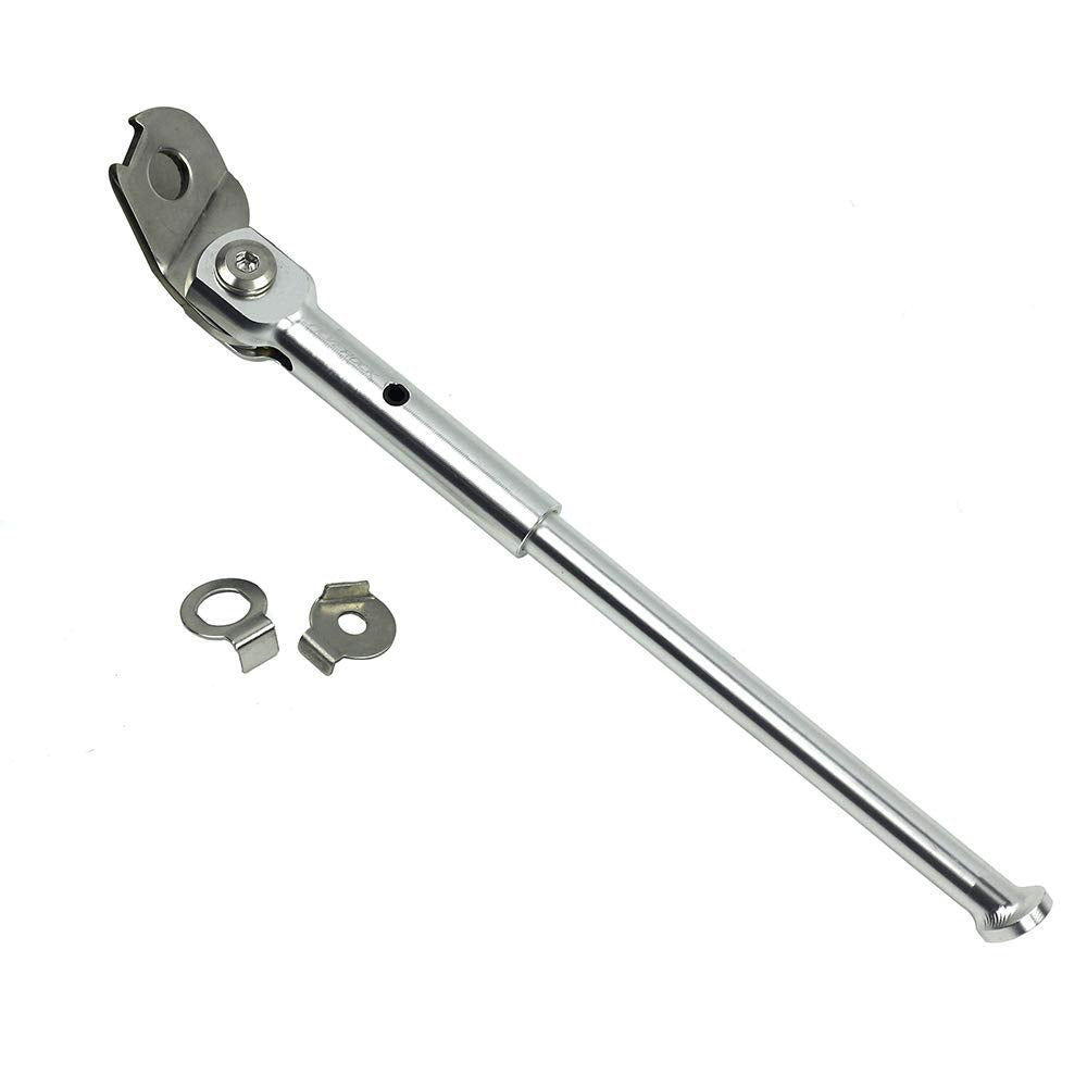 Silverock Alloy Bike Kickstand 16 349 Parking Stand for Brompton Bicycle 3sixty Trifold Rear Axle Kick Stand Side Standaard (sil