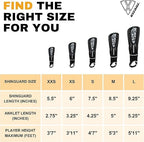 Vizari Malaga Soccer Shin Guards For Kids | Soccer Gear For Boys Girls | Protective Soccer Equipment | Adjustable Straps- Red, X