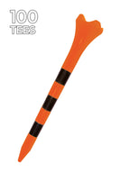 Pride Golf Tee Standard Striped, Citrus Orange
