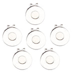 Eshan Magnetic Golf Hat Clips (6 Pcs, Silver) Ball Marker Holder For Golf Gloves Hats Bags Caps Visor Belt