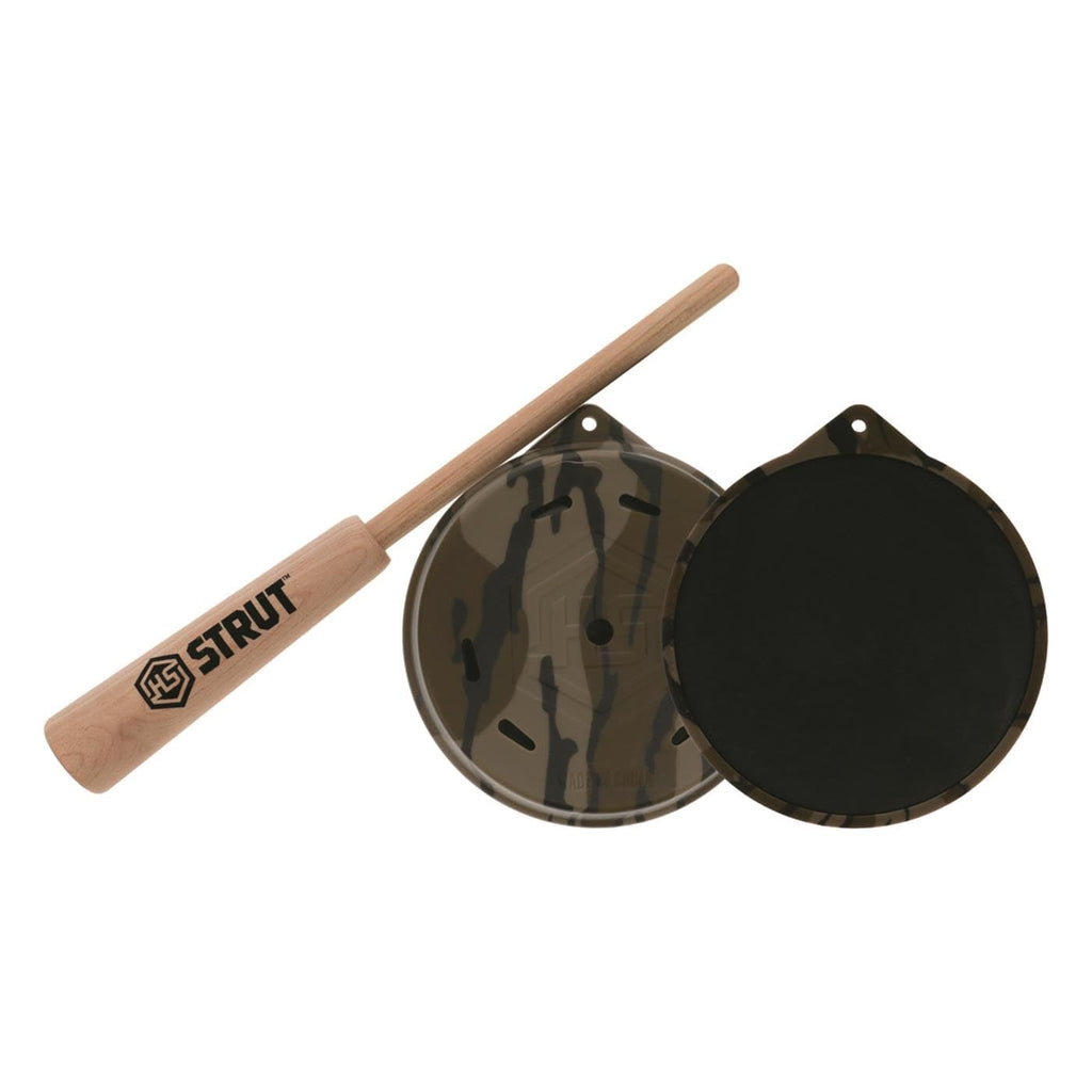 Hunters Specialties Camo Cutt'R Slate Mossy Oak Bottomland Pot Call - Realistic Turkey Vocals Pot Game Call