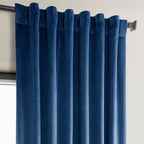 Hpd Half Price Drapes Heritage Plush Velvet Curtains For Bedroom  Living Room 50 X 84, Vpyc-198604-84 (1 Panel) Pisces Blue