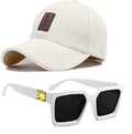 Selloria Brand A Soft Cotton Adjustable Unisex Cap And Sunglassn Sun Hat Protection For Men And Women (Freesize) Baseball Caps (