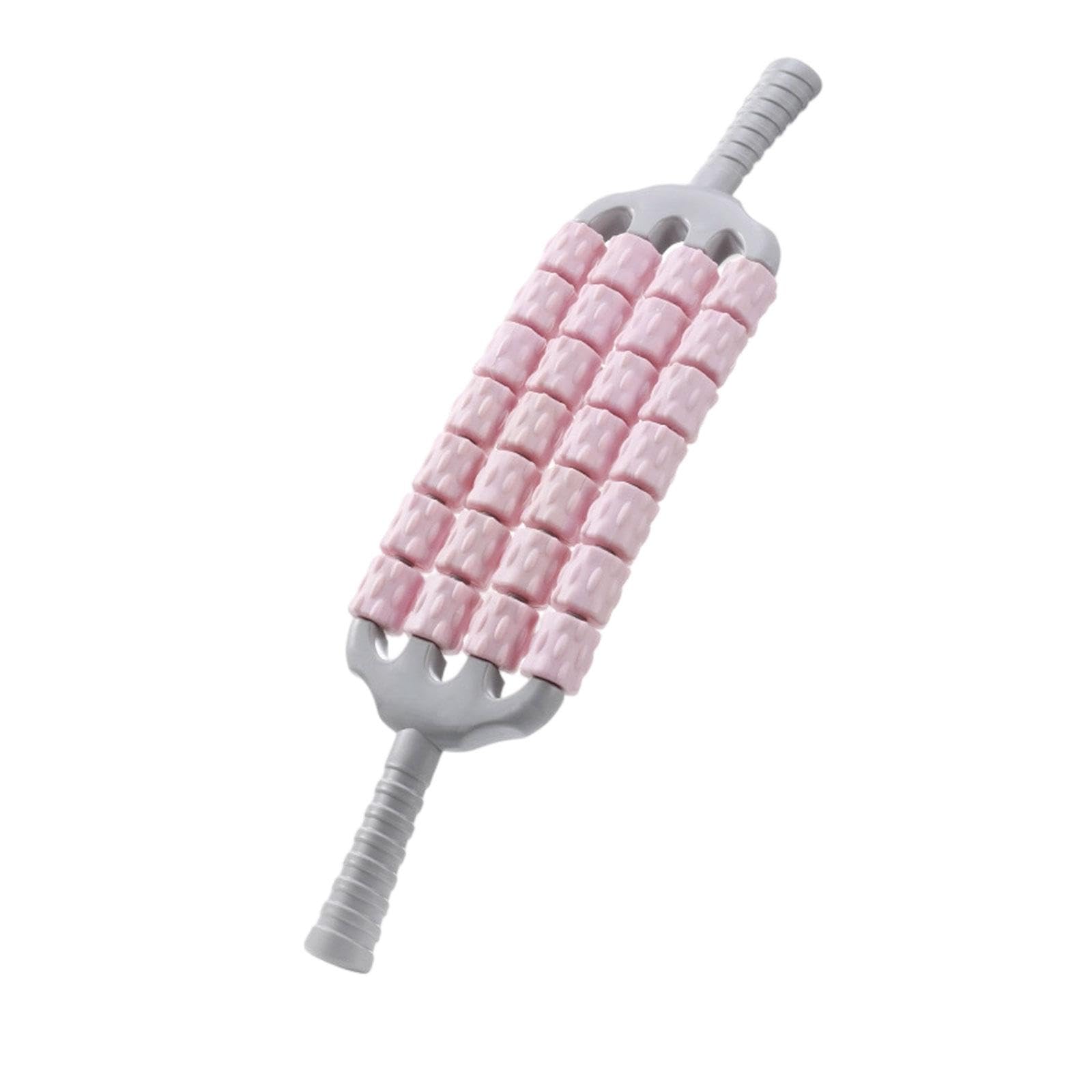 Merishopp Massage Roller Stick Sports Shoulders Gym Back Handheld Buttocks Body Roller Pink | Rollers | Fitness Equipment & Gear