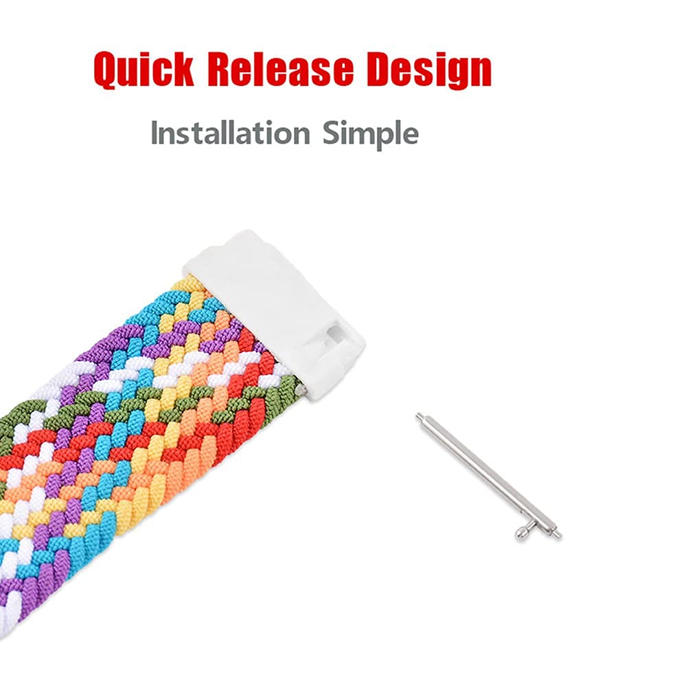 Elastics Watch Band For Samsung Galaxy Watch 5 Bandgalaxy Watch 4 Band5 Pro 45Mm4 Classic 46Mm 42Mm3 41Mm42Mmactive 2,Stretch Br