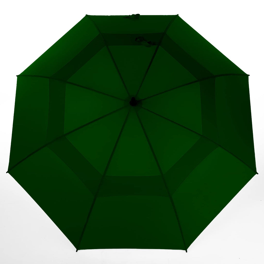 Mrtlloa 72 Inch Automatic Open Green Golf Umbrella, Extra Large Oversize Double Canopy Vented Windproof Waterproof Sports Stick