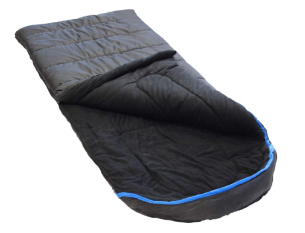Ledge Sports Big Horn -20 F Degree Xl Oversize Fleece Lined Sleeping Bag (90 X 40, Black)