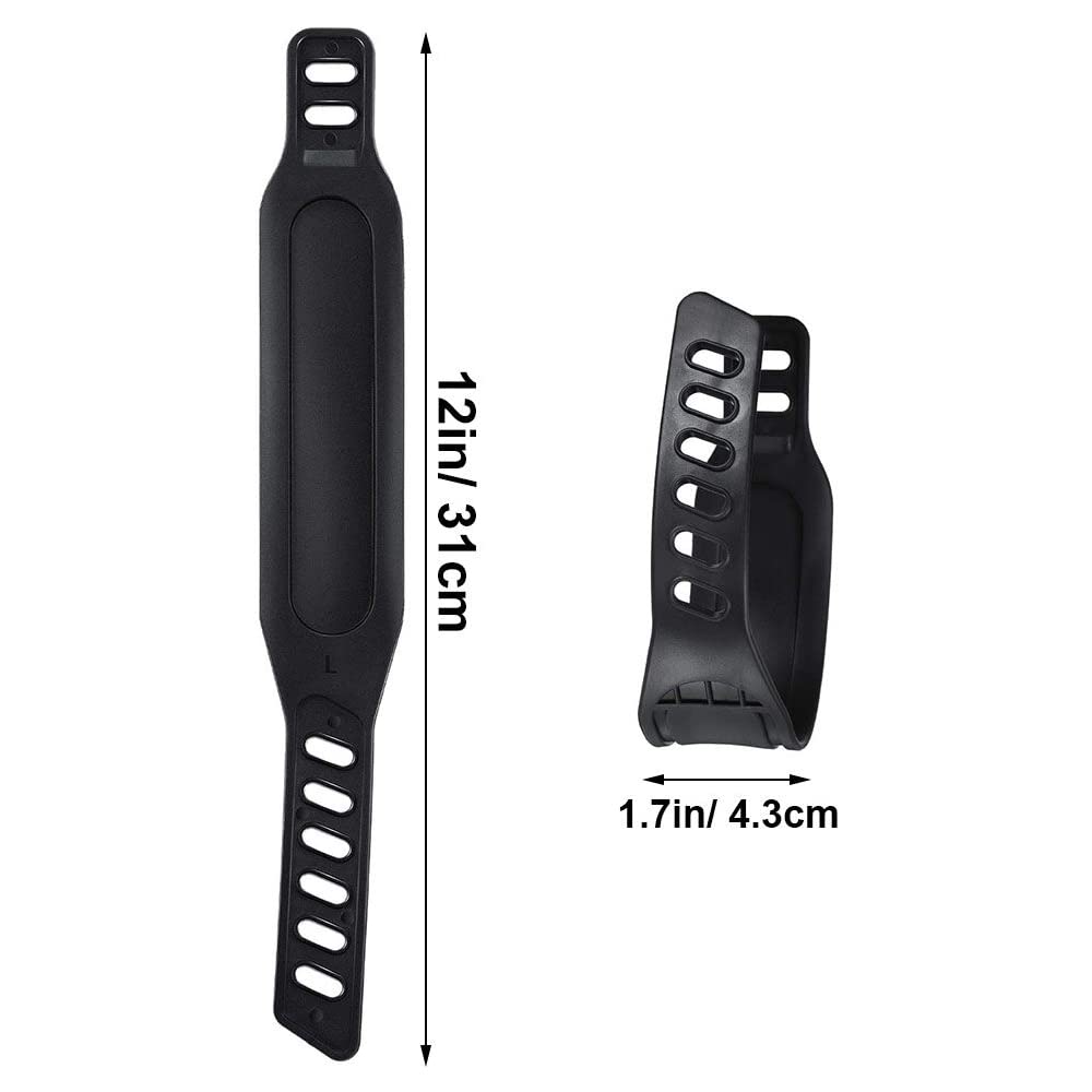 4Pcs Exercise Bike Pedal Straps, Heavy Duty Adjustable Length Universal Pedal Strap Fits Most Bike Pedals Exercise Bike Bicycle