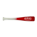 Bamboobat 18'' Hand Trainer/Glove Pounder Wood Baseball Bat, White Handle/Bright Red