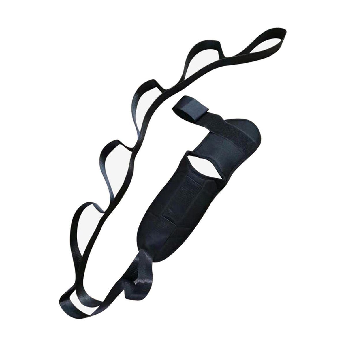 Merishopp Yoga Stretching Strap Calf Leg Stretcher Tendonitis Band For Exercise Black| Sports Gloves | Workout Gloves